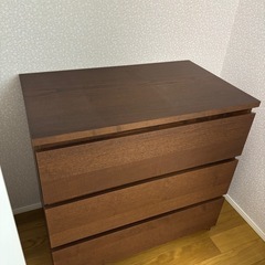 IKEAのチェスト　3段の画像