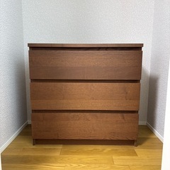 IKEAのチェスト　3段の画像