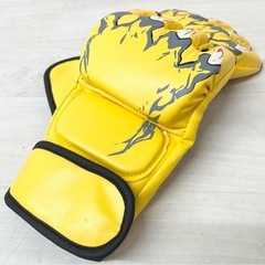 【中古品】オープンフィンガー ボクシングファイトグローブ 1ペア 男女兼用 フィットネス ホビー用品の画像