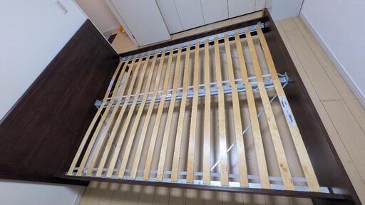 イケア(IKEA) 木製クイーンサイズベッドフレーム (ゆう) 寝屋川