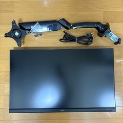 【すぐ使えるセット】27インチモニター＋アーム／Acer KA270HAbmidxの画像