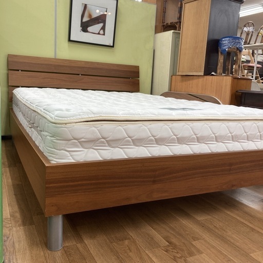 ジモティー限定価格！S141 ⭐ Bo Concept Sealy ボーコンセプト シーリー ダブルベッド 幅147cm USED 綺