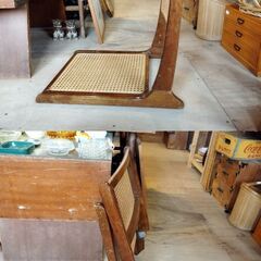 レトロ 座椅子ラタン 籐家具 折りたたみ可　/TJ-2396 2F南の画像
