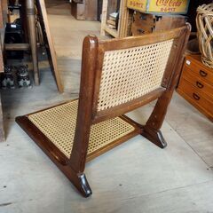レトロ 座椅子ラタン 籐家具 折りたたみ可　/TJ-2396 2F南の画像