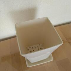 軽量　観葉植物ポット　皿付き　高さ19㎝の画像