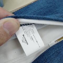 ヒラキ 低反発クッション 布地 縦 横 厚み ブルー経の画像