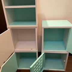 キューブ型カラーBOX【5個】の画像