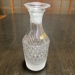 【新品未使用】カメイガラス　クリスタル製　調味料入れセット　モダンカットコレクション　シュガーポット　醤油差し　オイル差し　塩コショウ入れ　の画像