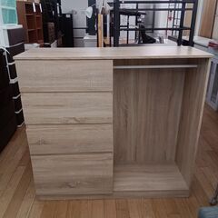 ★ジモティ割あり★  収納ラック ナチュラル H112×D42×...