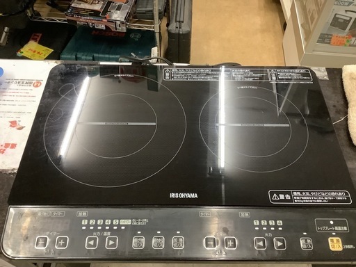 アイリスオーヤマ IHクッキングヒーター ブラック IHK-W1S-B リサイクルショップ宮崎屋　佐土原店　25.12.5