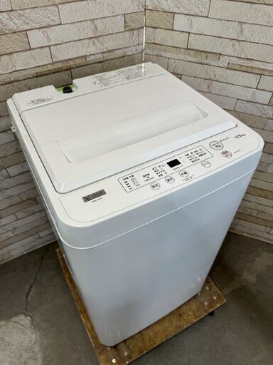 美品】大阪送料無料☆3か月保障付き☆洗濯機☆ヤマダ☆4.5kg 美品】大阪送料無料☆3か月保障付き☆洗濯機☆ヤマダ☆4.5kg