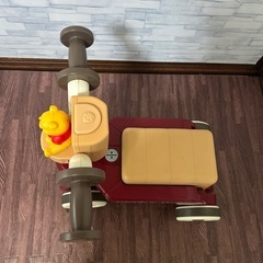 お話中　ディズニー　プーさん　キッズ　乗り物　新品電池入りの画像