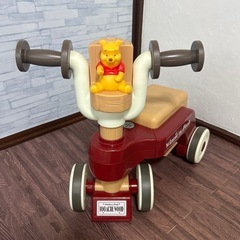 お話中　ディズニー　プーさん　キッズ　乗り物　新品電池入りの画像