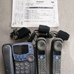 サンヨーコードレス電話TEL-HA8　子機2台付き