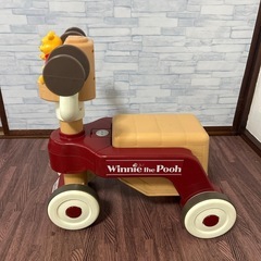 お話中　ディズニー　プーさん　キッズ　乗り物　新品電池入りの画像