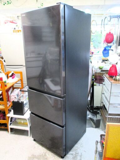 冷蔵庫（375L・左開き）R-V38VL S(グラファイトシルバー