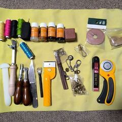 【断捨離中】レザークラフト用品