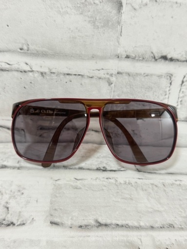 X542 Christian Dior/クリスチャンディオール サングラス MONSIEUR/ムッシュ 色付き ブラウン系/レッド C