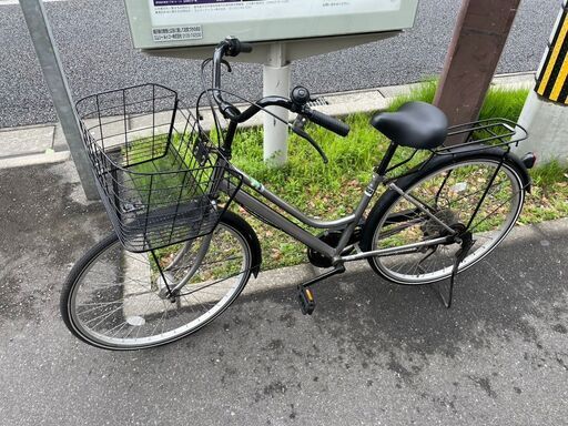自転車 No.239 シルバー 26インチ 6段切り替え 【リサイクル