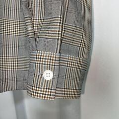 【極美品】GU チェック柄オープンカラーシャツ Mサイズの画像