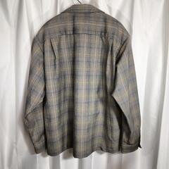 【極美品】GU チェック柄オープンカラーシャツ Mサイズの画像