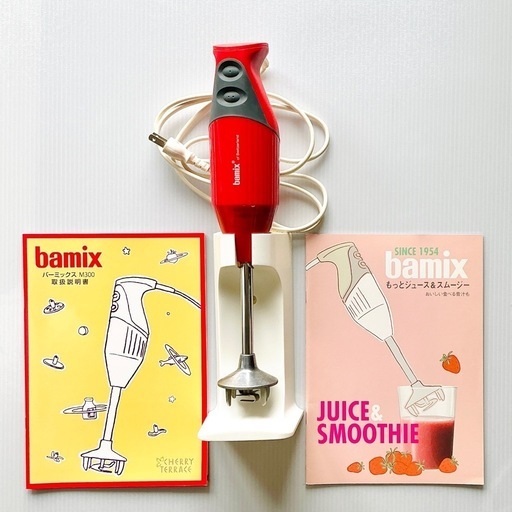 bamix M300 本体　説明書・レシピ本付き