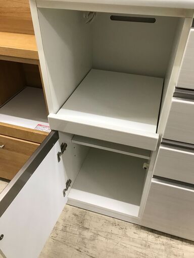 【ジャングルジャングル石津店】ニトリ キッチンボード ポスティア フルスライドレール　スライドドア 　新生活　引っ越し　隙間　幅100cm 北欧 クリーニング済み　堺市　石津