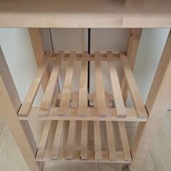 IKEA ベクヴェームキッチンワゴン 天板サイズ58x50cmの画像
