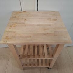 IKEA ベクヴェームキッチンワゴン 天板サイズ58x50cmの画像