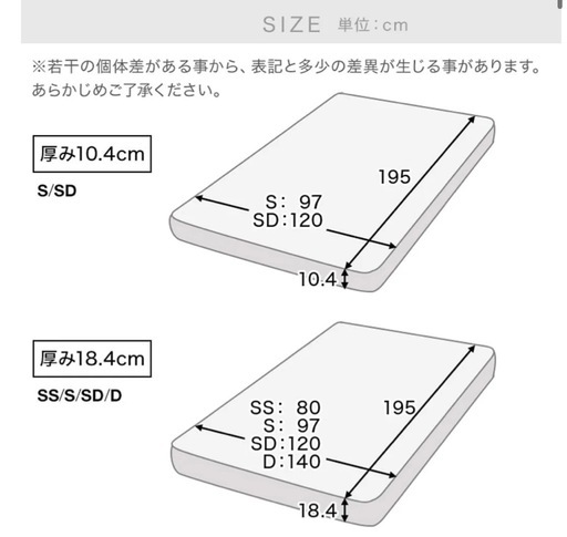 ［引渡予定］LOWYAマットレスセミダブル ポケットコイル
