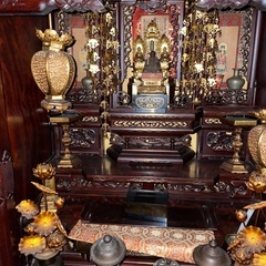 日蓮宗派唐木製お仏壇(閉眼供養済み)の画像