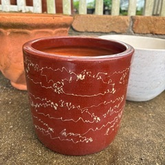 陶器の植木鉢5点セットの画像