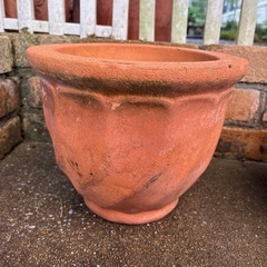 陶器の植木鉢5点セットの画像