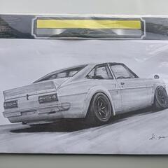 旧車の絵