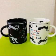 【PEARSON’S】ペアマグカップ　ネコ柄