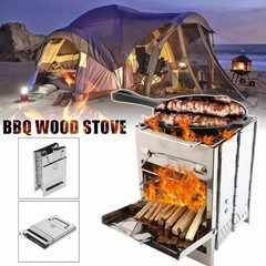 キャンプ　コンロ　焚き火台　ストーブ　折りたたみ　BBQコンロ