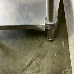 ステンレス製 業務用 作業台 調理台 W750×D450×H760 四方枠付 ステンレス製 業務用 作業台 調理台 W750×D450×H760 四方枠付