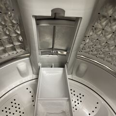 極美品 Haier ハイアール 2024年製 全自動洗濯機 BW-45A 4.5kg ホース 四つネジニップル付きの画像