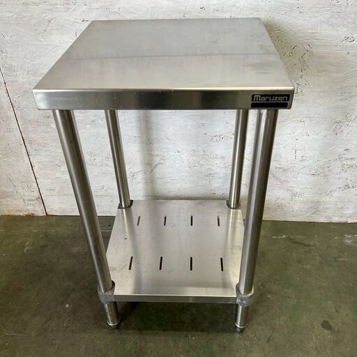 マルゼン ステンレス 作業台 W45×D45×H81cm 調理台 ガス台 厨房