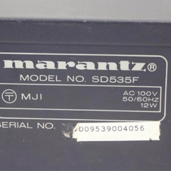 marantz マランツ カセットデッキ SD535F の画像