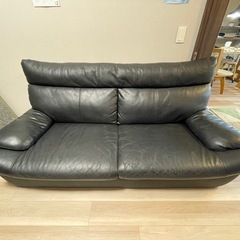 ３人がけソファー　Sofa 合皮＆一部本革