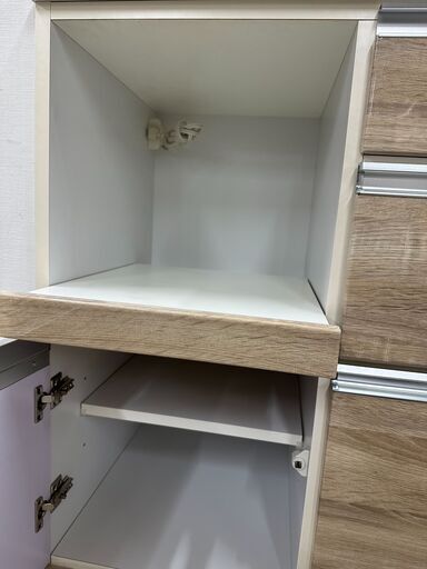 ジモティ来店特価!!　食器棚　ナチュラル　　J-250466