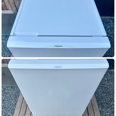 【美品 洗浄クリーニング済】2020年 2ドア冷凍冷凍庫 126ℓ AQUA AQR-E13J(W)【PayPayお支払い出来ます】の画像