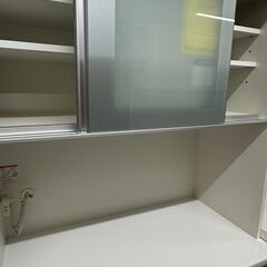 ジモティ来店特価!!　食器棚　松田家具　ホワイト　　J-250468の画像