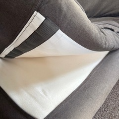 無印良品　ハイバックリクライニングソファ　オットマンの画像