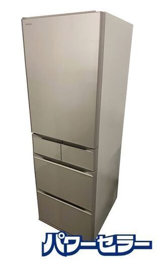 冷蔵庫 (470L・左開き）R-HWS47VL N(ライトゴールド): キッチン