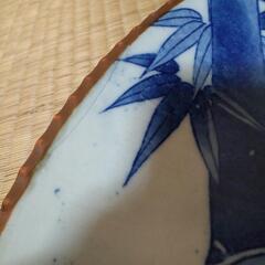 ★ツゲ皿  大皿  約36cm  昭和レトロ  の画像
