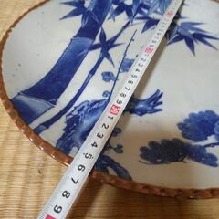★ツゲ皿  大皿  約36cm  昭和レトロ  の画像