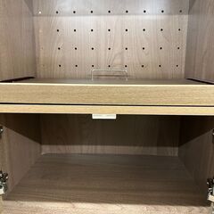 ジモティ来店特価!!　キッチンカウンター　不二貿易　ブラウン　　J-250472の画像