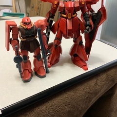 ガンプラ　サザビー＆シャア専用ザクの画像